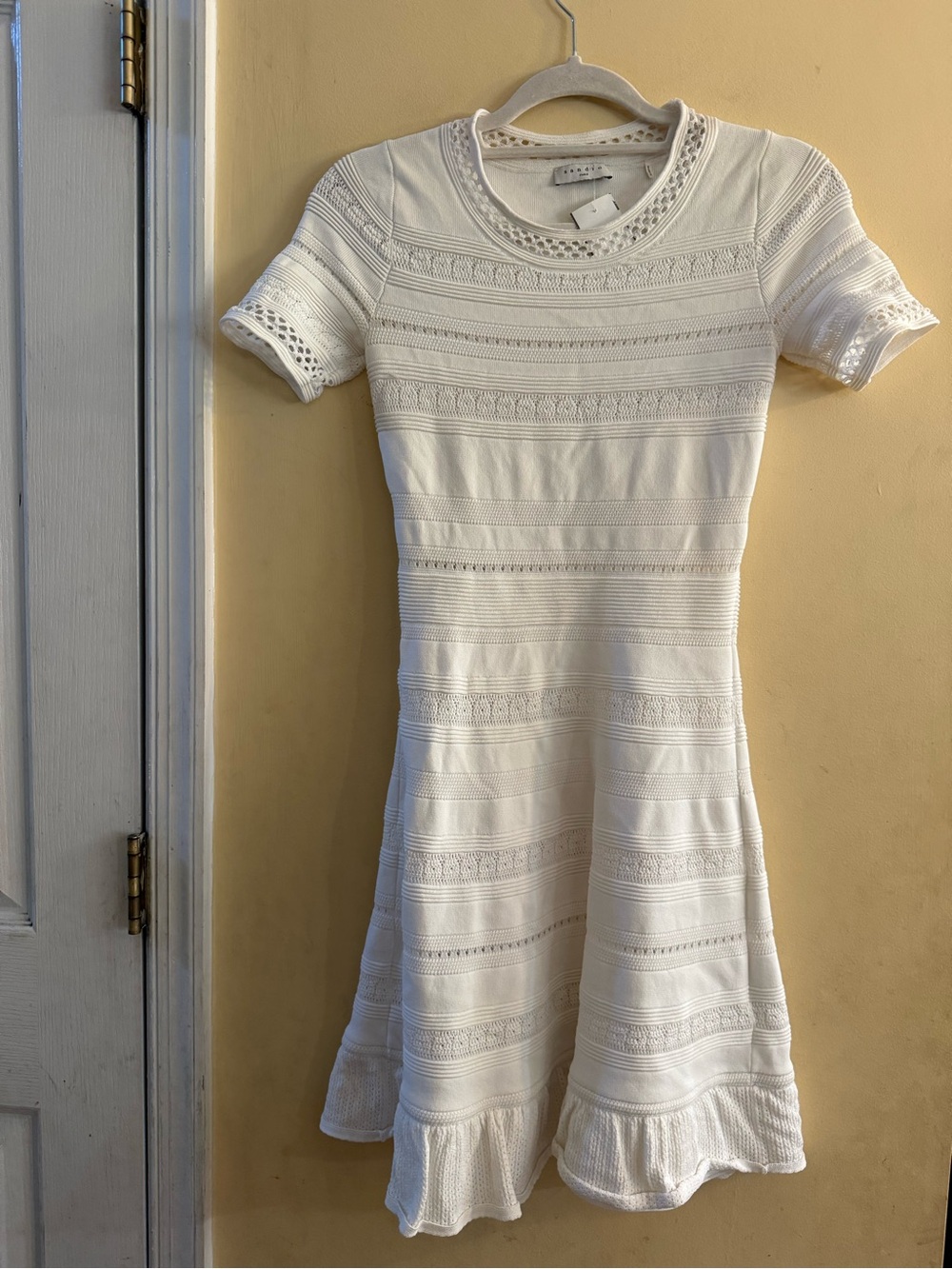 Sandro Kady Eyelet-Detail A-Line Dress, small